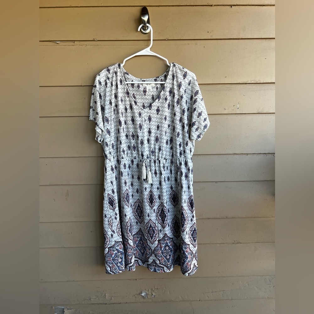 Style & Co. Boho Midi Dress - Women's Size Large - Modest Tassel
